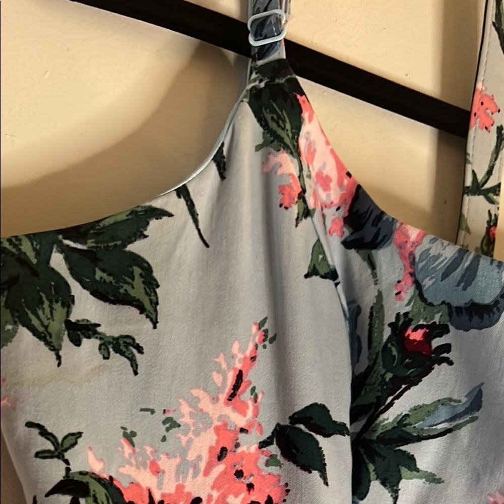 Pinup Couture Blue Floral Midi Dress - Picture 4 of 5